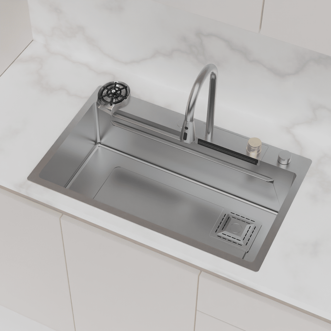 Şelale Tasarımlı Akıllı Eviye As 3541 75×45 CM İnox